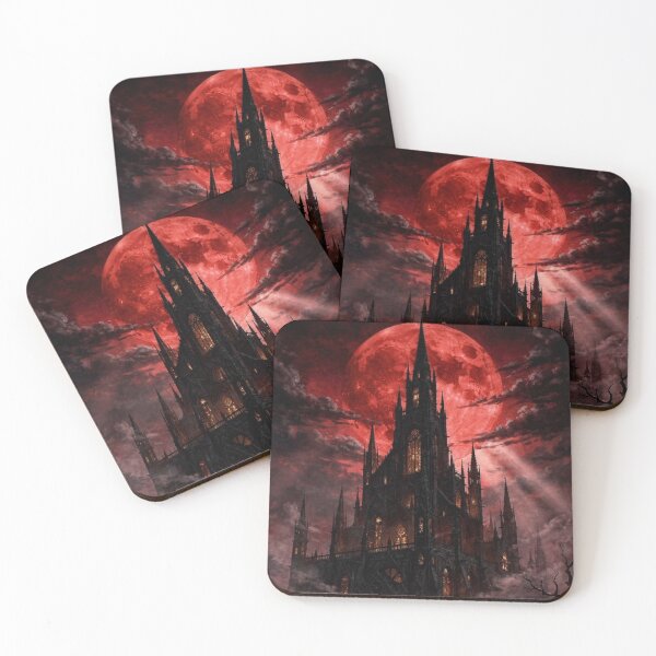Item preview, Dark Gothic Castle Under Blood Moon designed and sold by VelarisMoon.