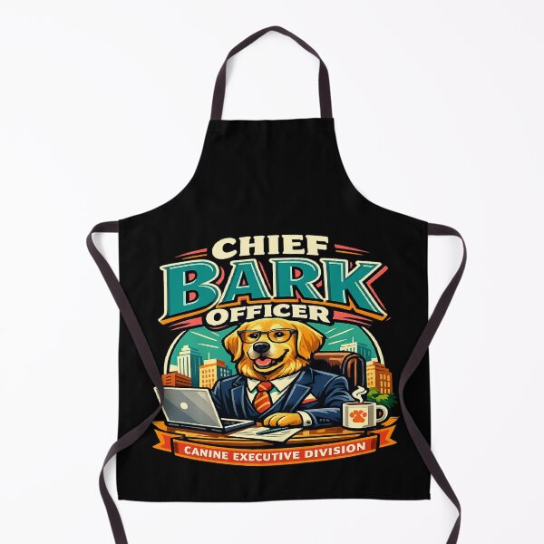 Item preview, Chief Bark Officer Shirt Funny Golden Retriever Gift Corporate Dog Humor Executive Office Retro T-Shirt designed and sold by VexonMAN.