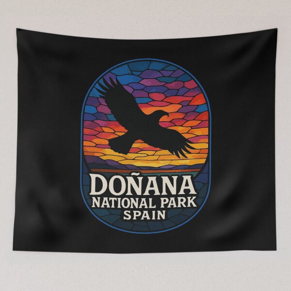 Item preview, Donana National Park Spain Stained Glass designed and sold by TomFrontierArt.