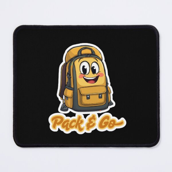 Item preview, Smiling Backpack Pack & Go - Adventure Ready Hiking Bag designed and sold by madebyjulia7.