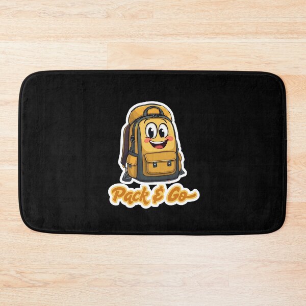 Item preview, Smiling Backpack Pack & Go - Adventure Ready Hiking Bag designed and sold by madebyjulia7.