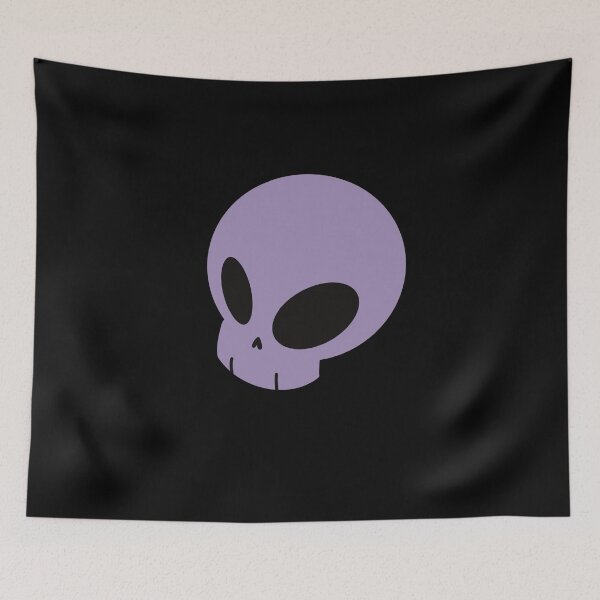 Item preview, Cute floating skull purple designed and sold by AngelPainter.