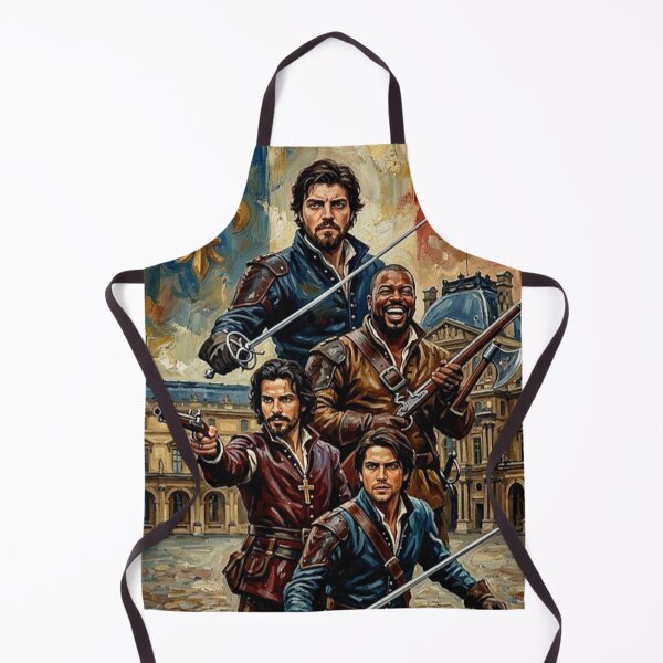 Item preview, All for One, One for All – The Musketeers Fine Art Print designed and sold by Art's Diner.