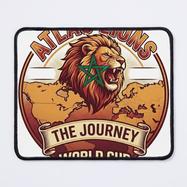 Item preview, Atlas Lions Journey to World Cup 2026 – Moroccan Pride Football Fan T-Shirt designed and sold by Driven By Passion.