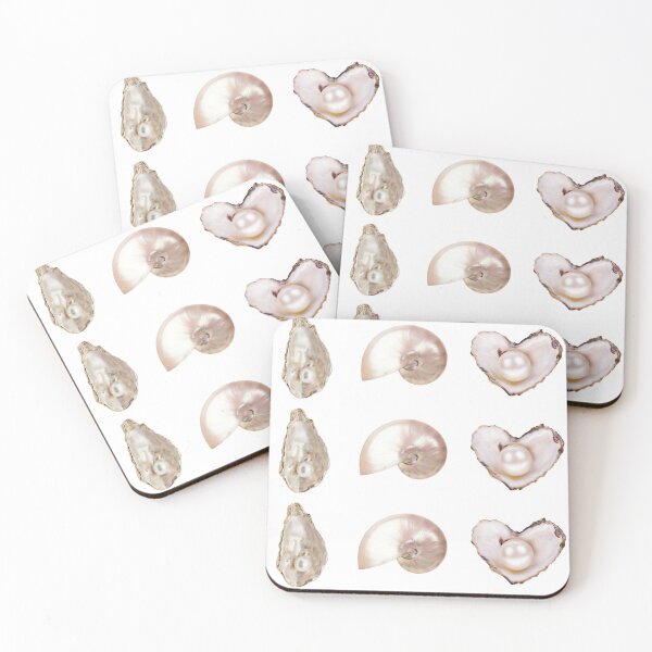 Item preview, pearly oyster shells sticker pack 2 designed and sold by inainart.