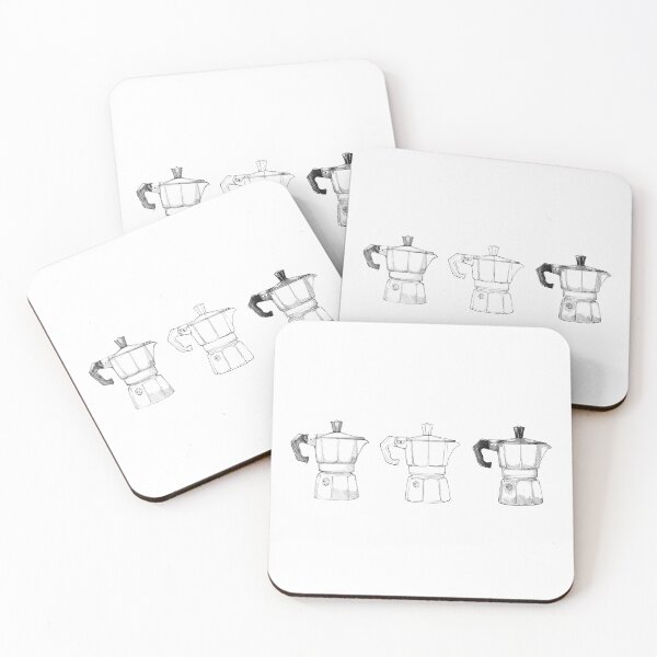 Item preview, Moka pot coffee sketch  designed and sold by midsketcher.