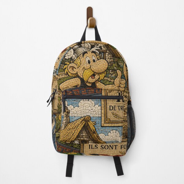 Item preview, Gallic Mosaic – Asterix and Obelix in their Legendary Village designed and sold by JcAbstractArt.