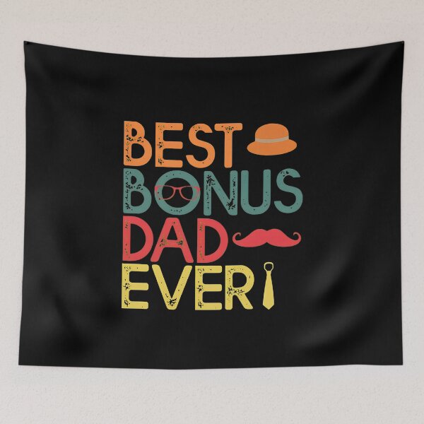 Item preview, Best Bonus Dad Ever Retro Vintage Style designed and sold by SoyLamderma.