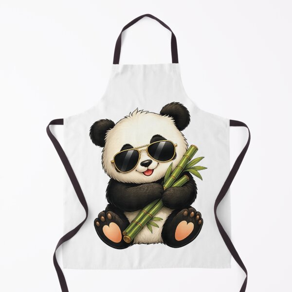 Item preview, Cool Panda Holding Bamboo Cartoon designed and sold by myJPEG.