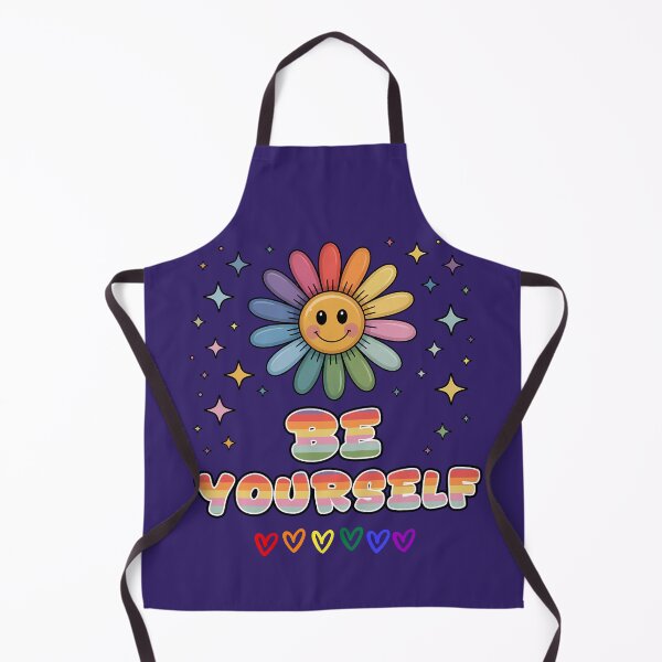 Item preview, Be Yourself — Rainbow Smiley Flower Pride LGBTQ+ Positivity designed and sold by ChasingRabbit05.