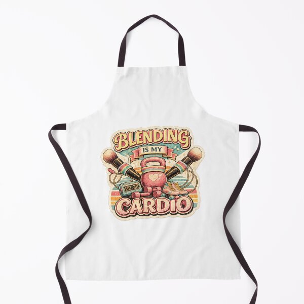Item preview, Blending Is My Cardio | Funny Makeup Artist Fitness Parody | Retro Beauty Lover Design designed and sold by MrDev.