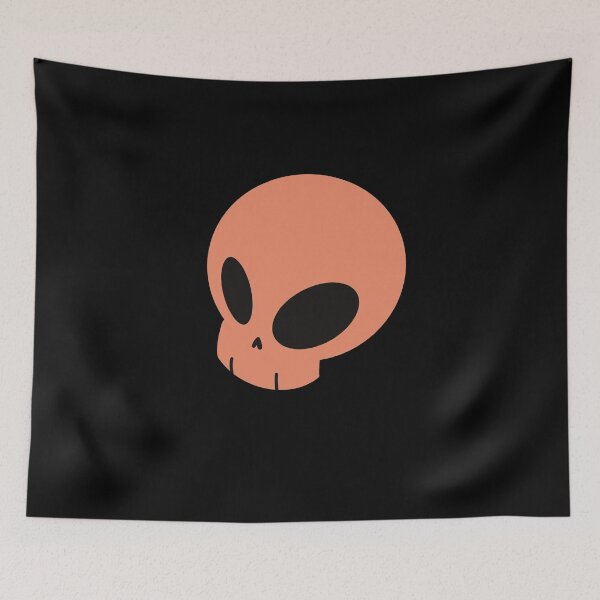 Item preview, Cute floating skull orange designed and sold by AngelPainter.