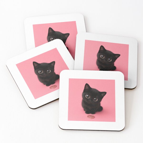 Item preview, Tiny Heart Collector Black Kitten designed and sold by LovelyCatGalaxy.