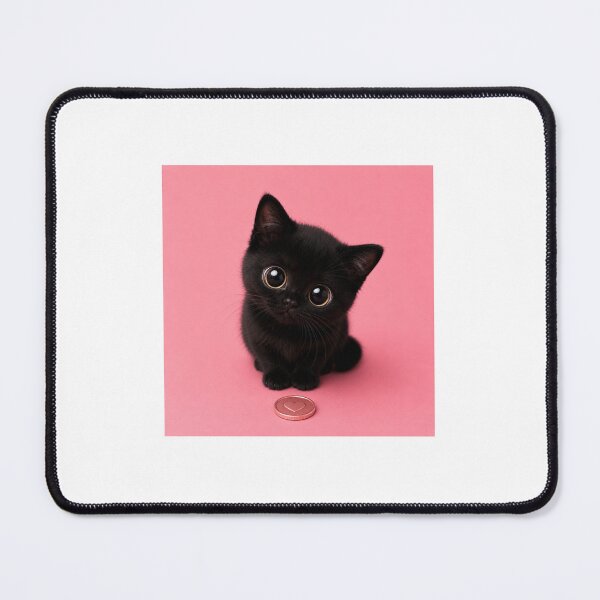 Item preview, Tiny Heart Collector Black Kitten designed and sold by LovelyCatGalaxy.