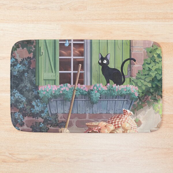 Item preview, Cute kawaii art girl [[kiki's]] cat -%[ghiblis]%- pet aways  designed and sold by mc-montgomery.