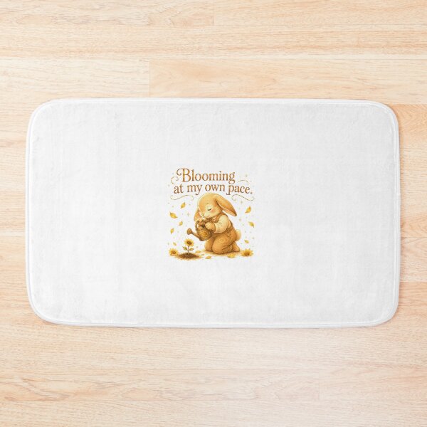 Item preview, Cute Bunny Blooming At My Own Pace Sunflower Garden designed and sold by AQUILAKREO.