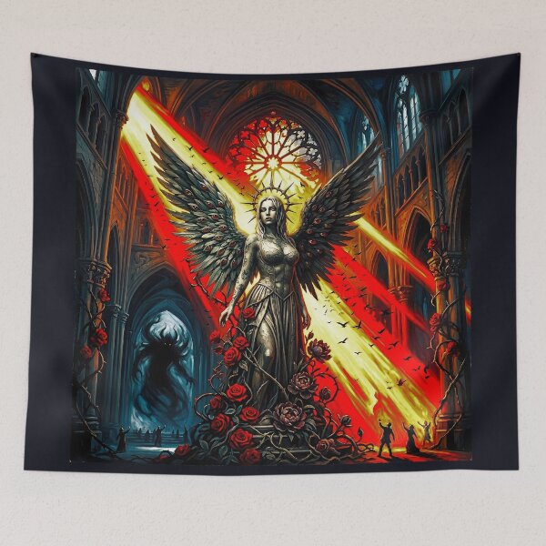 Item preview, Dark Gothic Art &amp; Fine Art Prints (1:1 Square Posters) designed and sold by Cyber-ART-Studio.