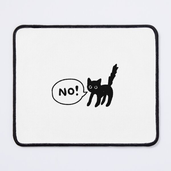 Item preview, No! Black Cat Illustration – Funny Offended Cat Art, Relatable Cat Mood designed and sold by lazydayz16.