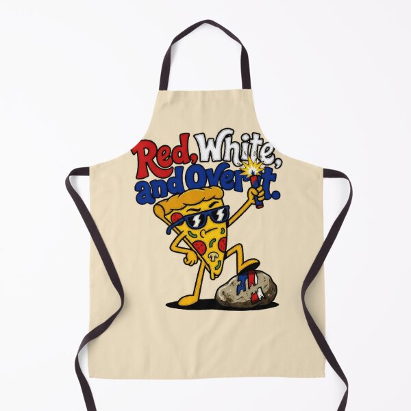 Item preview, Red White And Over It 4th Of July Pizza Graphic — Funny Sarcastic Patriotic Summer designed and sold by SkTee2k.