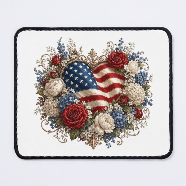 Item preview, Patriotic American Flag Heart designed and sold by PetalGarden.