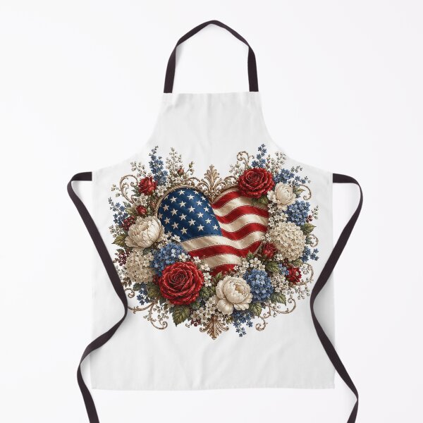 Item preview, Patriotic American Flag Heart designed and sold by PetalGarden.