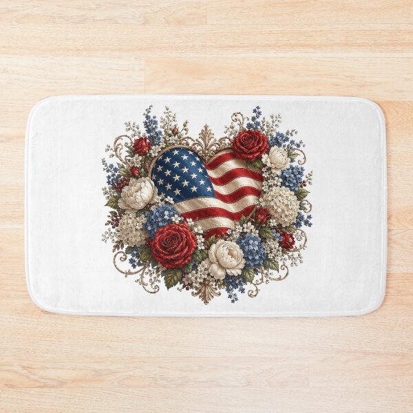 Item preview, Patriotic American Flag Heart designed and sold by PetalGarden.