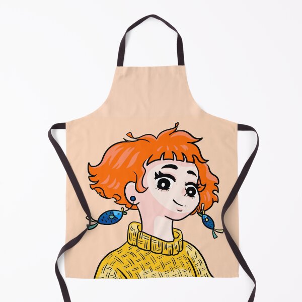 Item preview, Girl with Fish Earrings designed and sold by impui.