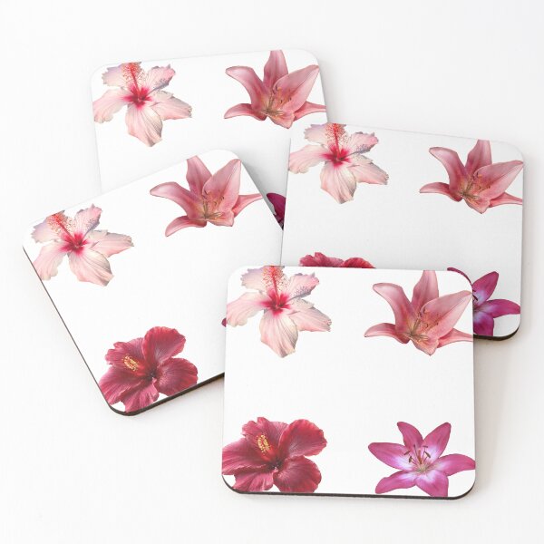 Item preview, Vibrant Tropical Hibiscus and Lily Flower Aesthetic Sticker Pack designed and sold by Art_IN_Design.