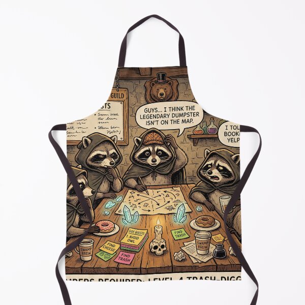 Item preview, Raccoon Strategy Meeting Funny Fantasy Design designed and sold by Dream Capsules.