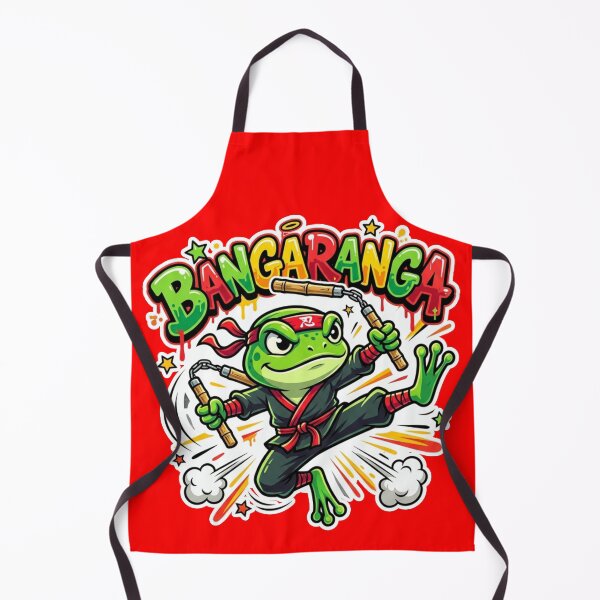 Item preview, BANGARANGA Ninja Frog – Action Jump Kick Cartoon Graffiti Art designed and sold by ArtsyExplorer.