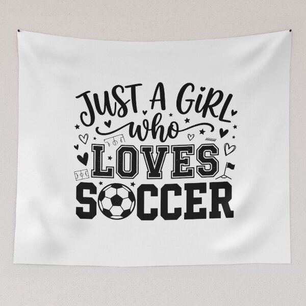 Item preview, Just A Girl Who Loves Soccer designed and sold by BrunoLinuxArt.
