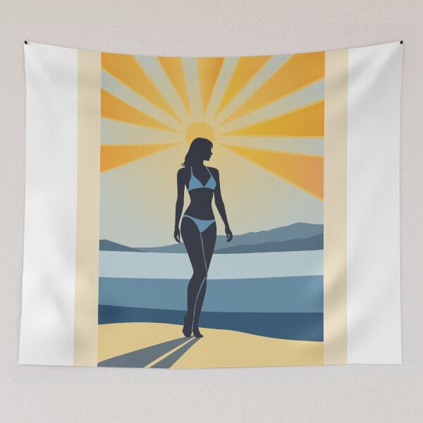 Item preview, Adriatic Sunset Beach Art designed and sold by Studio pod Burom.