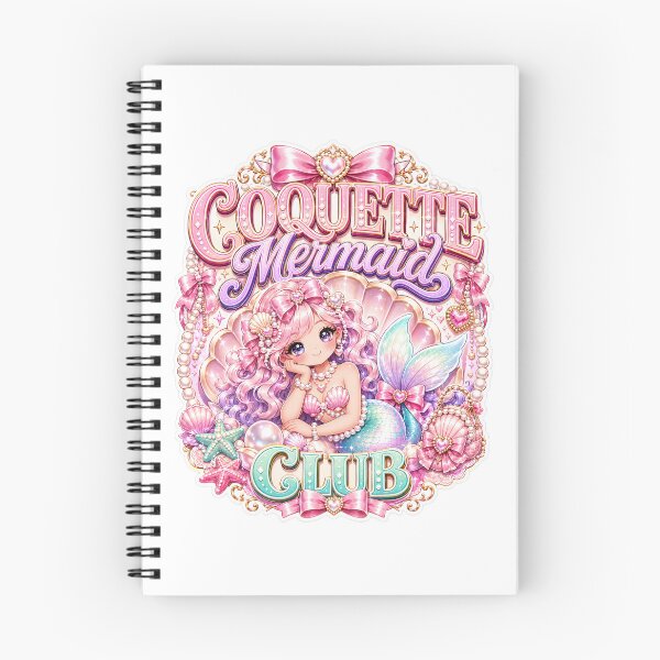 Item preview, Coquette Mermaid Club T-Shirt & Sticker – Kawaii Mermaidcore Gift for Soft Girls, Ocean Lovers & Pastel Aesthetic Fans designed and sold by GemBob Creations.