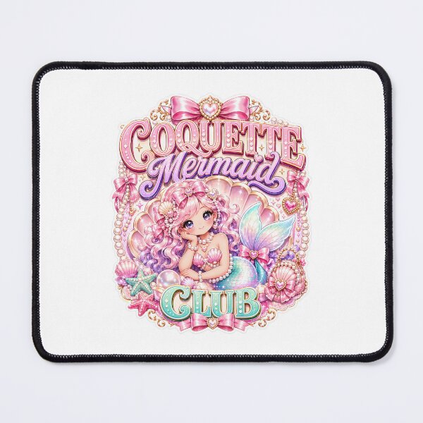 Item preview, Coquette Mermaid Club T-Shirt & Sticker – Kawaii Mermaidcore Gift for Soft Girls, Ocean Lovers & Pastel Aesthetic Fans designed and sold by GemBob Creations.