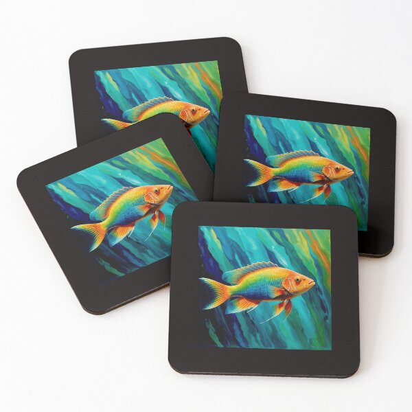 Item preview, Rainbow Wrasse Symphony: A Vibrant Color Beneath the Waves #4 designed and sold by Helios Be. Lavsh.