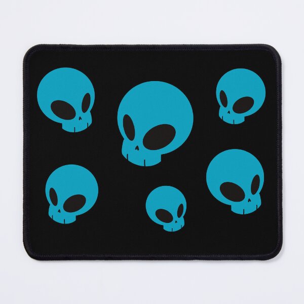 Item preview, Collection of cute floating skulls blue designed and sold by AngelPainter.