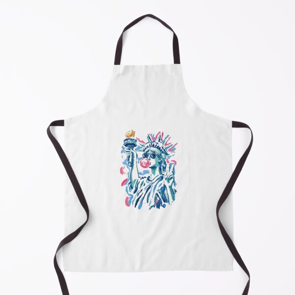 Item preview, Statue of Liberty NYC Skyline – Cute New York City Travel Illustration designed and sold by DoodloraStudio.