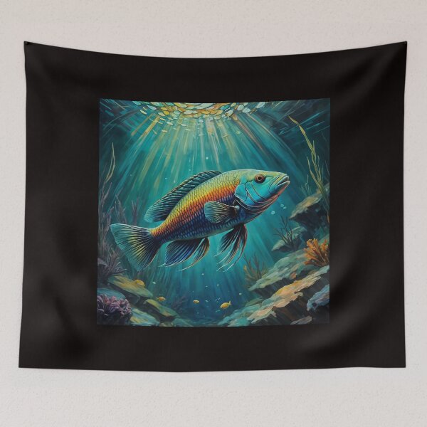 Item preview, Rainbow Wrasse Symphony: A Vibrant Color Beneath the Waves #5 designed and sold by Helios Be. Lavsh.
