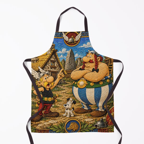Item preview, Asterix and Obelix – Mosaic of the Eternal Gaulish Village designed and sold by JcAbstractArt.