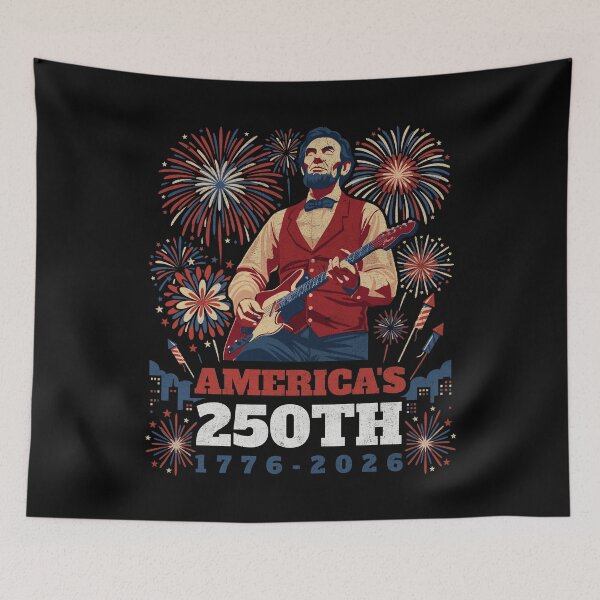 Item preview, Lincoln Guitar Fireworks 250th National Milestone designed and sold by d247.