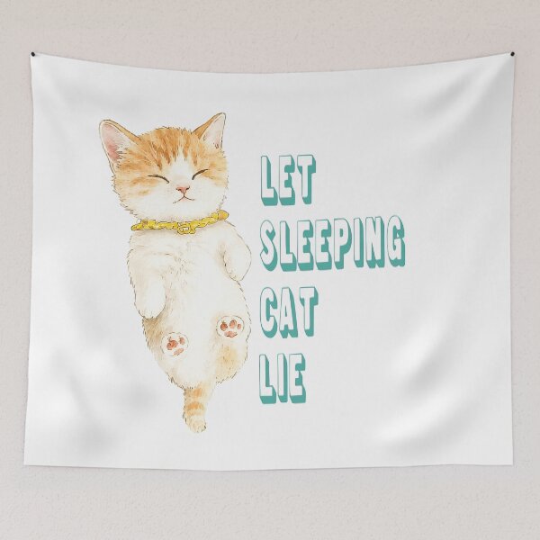 Item preview, Cute Sleeping Cat Illustration - Cozy Kawaii Kitten Art designed and sold by XODAD.