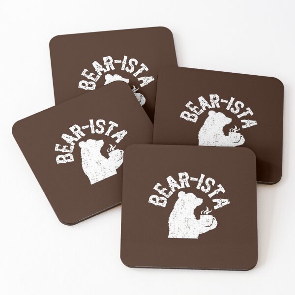 Item preview, Bearista Coffee Funny Puns designed and sold by DemureArtsy.