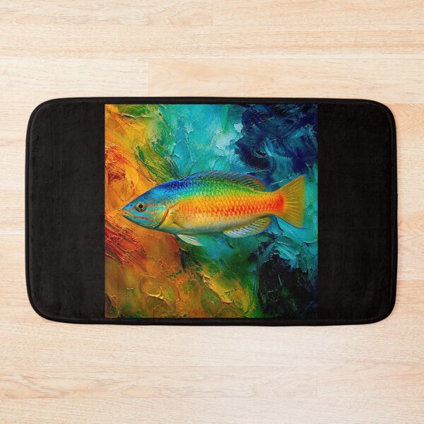 Item preview, Rainbow Wrasse Symphony: A Vibrant Color Beneath the Waves #6 designed and sold by Helios Be. Lavsh.