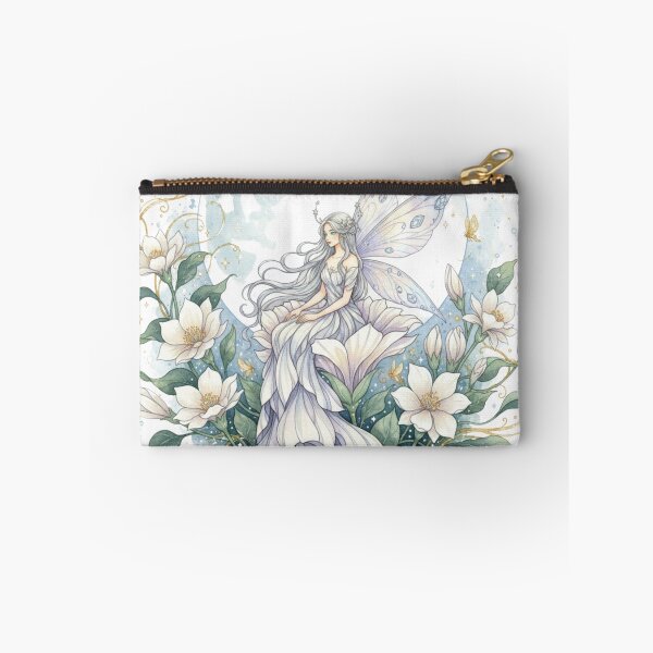 Item preview, Moonblossom Enchantress – Celestial Watercolor Fairy Garden Illustration designed and sold by Dream Bloom Gallery.