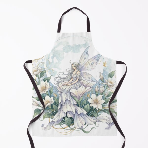 Item preview, Moonblossom Enchantress – Celestial Watercolor Fairy Garden Illustration designed and sold by Oonward2021.