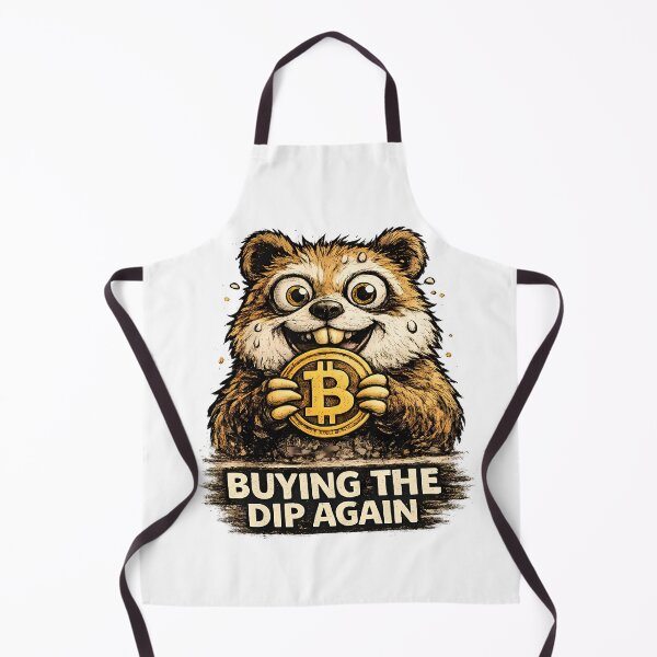 Item preview, Buying The Dip Again Funny Crypto Hamster Meme designed and sold by DryHumorPrints.