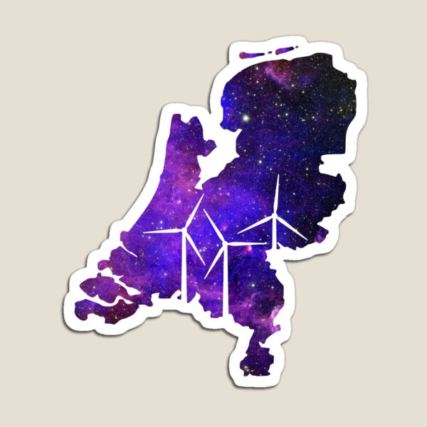 Item preview, Netherlands Wind Energy Design Dutch Galaxy Map designed and sold by Volt Junkies.