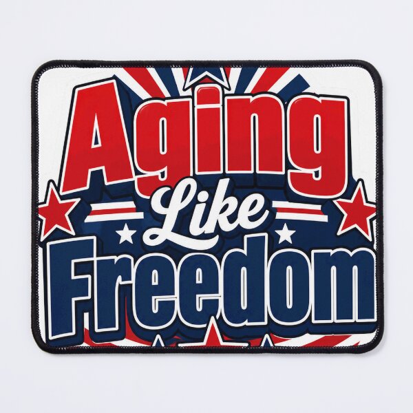 Item preview, Aging Like Freedom Patriotic Star Motif designed and sold by Squiggle Happy.
