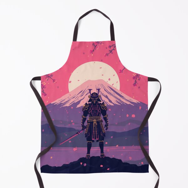 Item preview,  Samurai & Mount Fuji – Cherry Blossom Sunset Warrior designed and sold by kummo-0319.