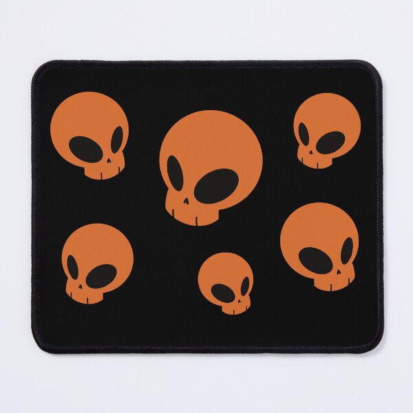 Item preview, Collection of cute floating skulls orange designed and sold by AngelPainter.